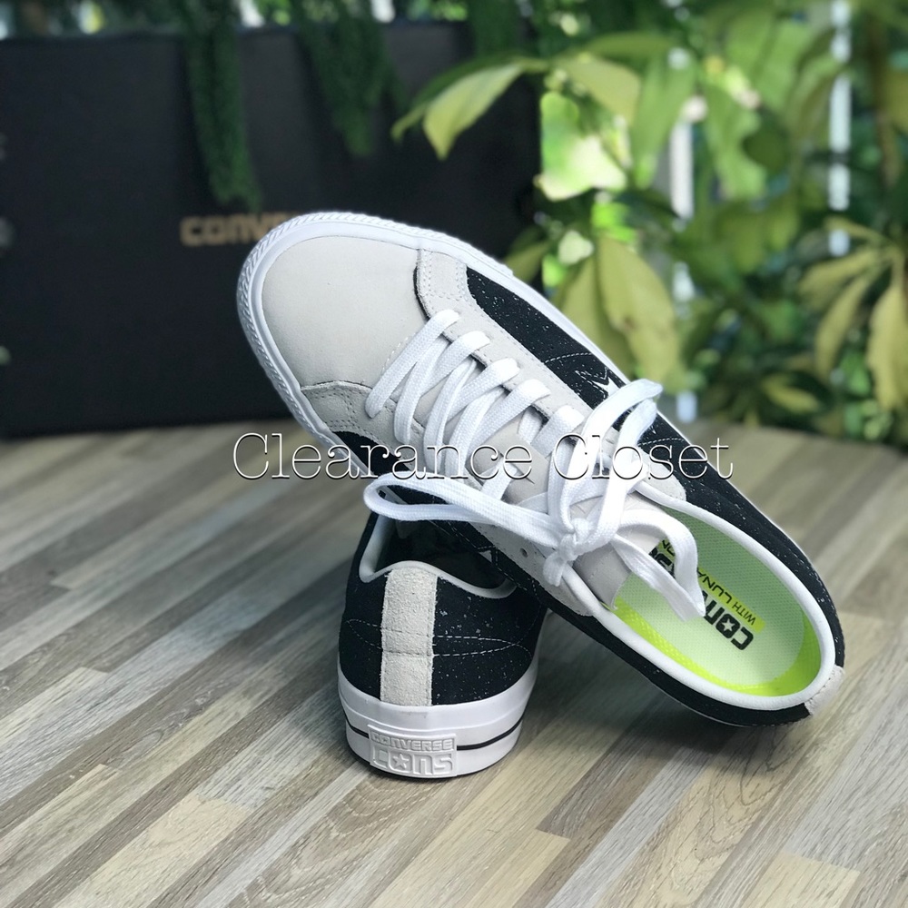 NWT Converse One Star PRO OX Suede B/W W AUTHENTIC - Picture 4 of 8